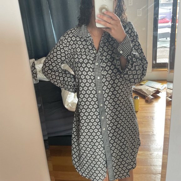 LOFT long sleeve shirt dress - Picture 2 of 6